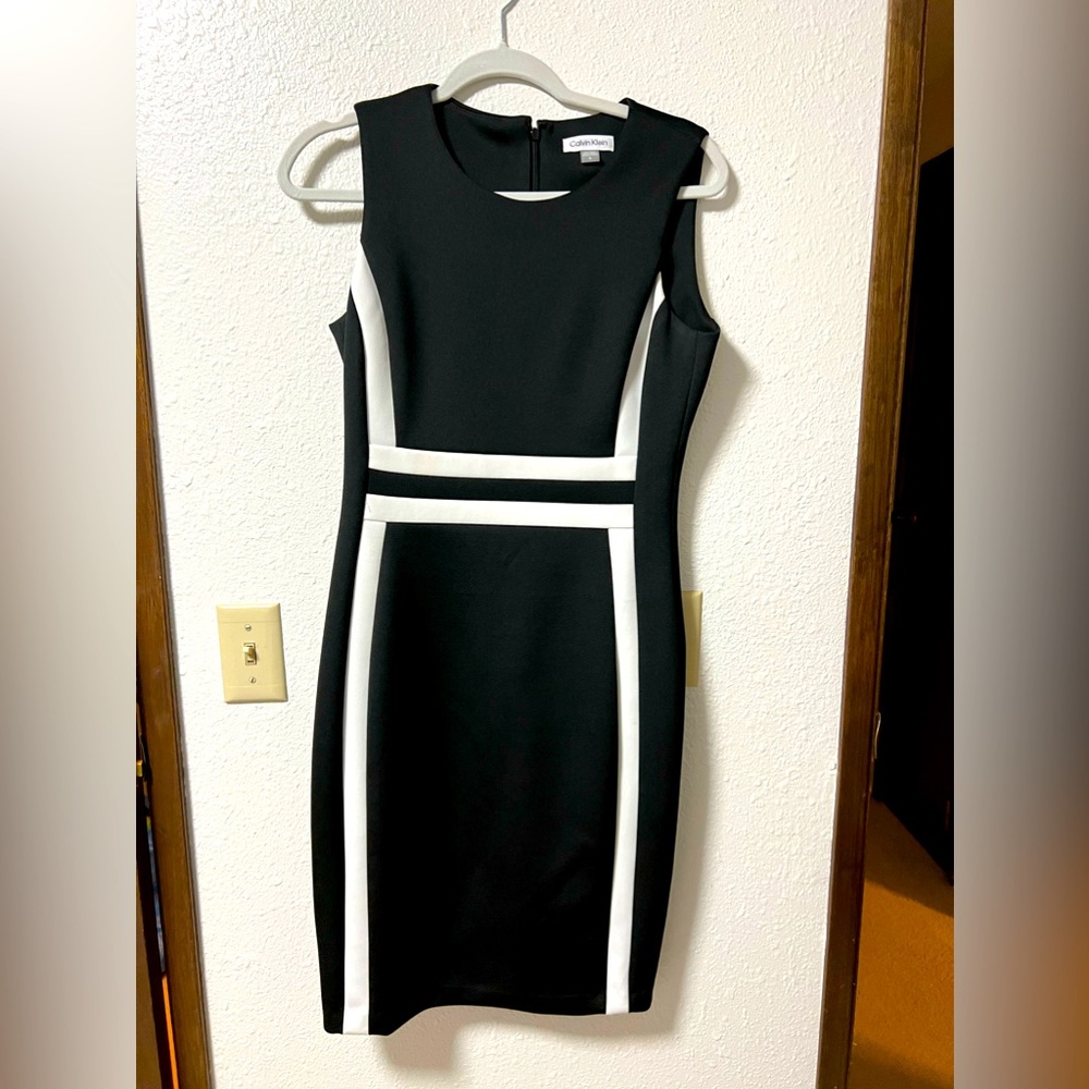 Black and white Formal Calvin Klein Dress